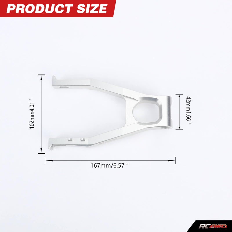 RCAWD Aluminum Swing Arm  for Promoto-MX LOS364000 Upgrade Parts(Silver) - Image 2
